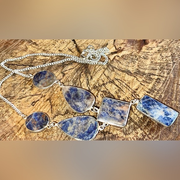 Navy Sodalite Necklace - Picture 9 of 12
